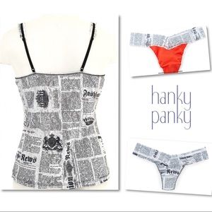 Hanky Panky Intimates & Sleepwear - Hanky Panky Headlines Newspaper Lace Camisole SZ M Hanky Panky Intimates & Sleepwear - Hanky Panky Headlines Newspaper Lace Camisole SZ M